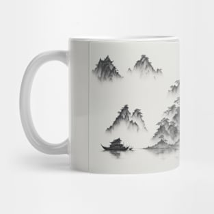 chinese town scene Mug